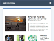 Tablet Screenshot of nycdogrunners.com